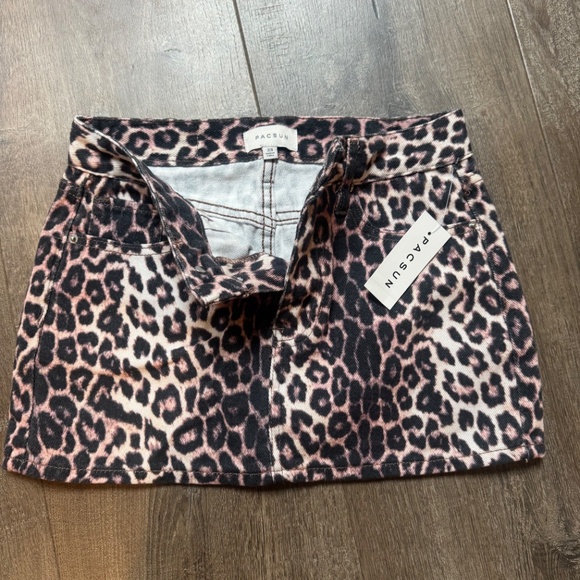 PacSun leopard skirt size 23 - Picture 3 of 5